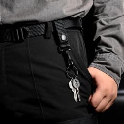Military Specification Nylon Belt Waistband Key Ring High Density Velcro Key Chain Removable Durable Hanging Buckle Keychain H28