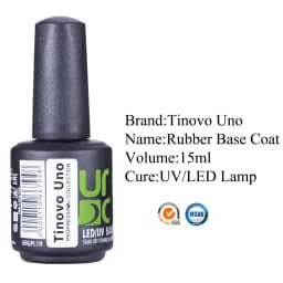 Tinovo Uno Professional Rubber Base Coat UV Gel Nail Polish 15ml Thick Long Lasting Esmalte Gelpolish All for Manicure Nails Art