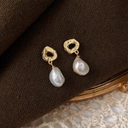 Promotion Jewelry For Women 100% Baroque Freshwater Pearl 14K Gold Filled Female Tassels Stud Earrings Christmas Gifts