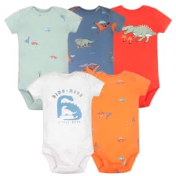 5PCS/Lot Newborn 100% Cotton Baby Boy Girl Clothes Short Sleeve Soft Baby Bodysuits Infant Bebe Clothing Baby Shower Gifts