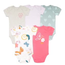 5PCS/Lot Newborn 100% Cotton Baby Boy Girl Clothes Short Sleeve Soft Baby Bodysuits Infant Bebe Clothing Baby Shower Gifts