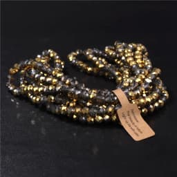 Wholesale 5 strand/lot Faceted Austrian Crystal Bead Rondelle Loose Spacer AB Color Glass Beads For Jewelry Making Accessories