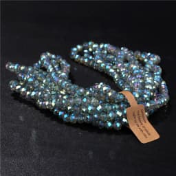 Wholesale 5 strand/lot Faceted Austrian Crystal Bead Rondelle Loose Spacer AB Color Glass Beads For Jewelry Making Accessories