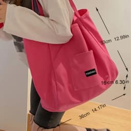 Korean style Canvas Tote Bags For Women Large Capacity Handbag Casual Shoulder Bag Shopping Bag Gilr Purse
