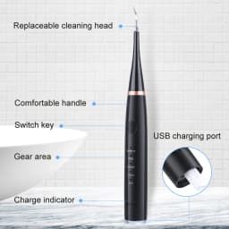 Dental Scaler Ultrasonic Scaler Tooth Cleaner Dental Stone Removal Electric Sonic Plaque Remover for Teeth Stain Tartar