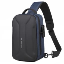 Business Crossbody Bag for Men Oxford Anti-theft Combination Lock Chest Packs Travel Storage Shoulder Bag With USB Charging Port