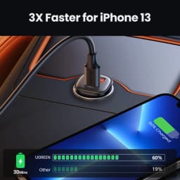 【NEW-IN】UGREEN USB Car Charger 30W Quick Charge 4.0 QC4.0 QC3.0 PD Type C Fast Car USB Charger For iPhone 17 Xiaomi Mobile Phone