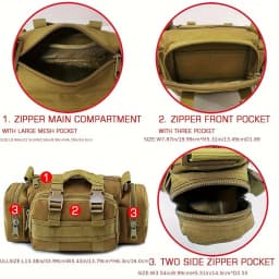 Multifunctional Outdoor Sport Waist Bag Storage Waist Bag for Fishing, Running, and Photography Gear