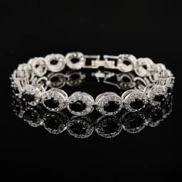2024 New Luxury Blue Red Green Black Silver Color Bracelet Bangle for Women Anniversary Gift Jewelry Wholesale S6923