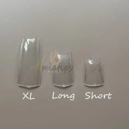 550 Pcs XL Duck Half Cover Tips Artificial Acrylic False Nail Tips Press on Manicure Tool Accessories