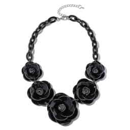 Blucome 2022 New Acrylic Flower Shape Necklace Female Exaggerated Clavicle Sweater Necklace Unique Women Girls Pendant Jewelry