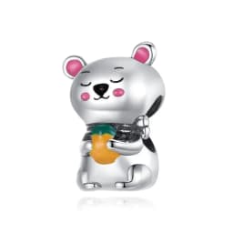 New 925 Sterling Silver Cute Animal Pet Cat Dog Rabbit Original Beads Charms for Pan DIY Bracelet Women Fine Jewellery Gift