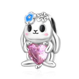 New 925 Sterling Silver Cute Animal Pet Cat Dog Rabbit Original Beads Charms for Pan DIY Bracelet Women Fine Jewellery Gift