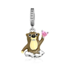 New 925 Sterling Silver Cute Animal Pet Cat Dog Rabbit Original Beads Charms for Pan DIY Bracelet Women Fine Jewellery Gift