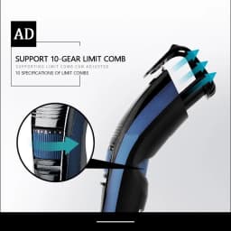 Kemei KM-632 Men Electric Shaver Professional Beard Trimmer For Men Hair Trimmer Grooming Electric Shaver Head Cutter Machine