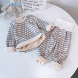 Baby Kids Thermal Underwear Suit Winter Layers Of Warmth Children Clothes Set High Waist Autumn Girls Pajamas Kids Boys Outfits