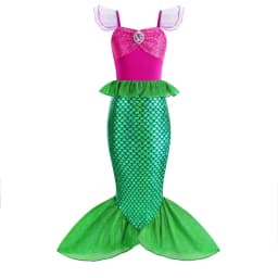 Princess Costume Girls Birthday Girl Mermaid Dress up Elsa Costumes Kids Cinderella Cosplay Rapunzel Disfraz 4 5 6 7 8 9 10Years