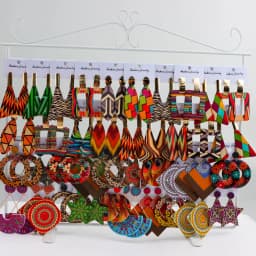 10/20/30/50Pairs/Lot Fashionable Printed Women's Wooden Thread Bohemian Vintage Hanging Earrings Daily Jewelry Randomly Shipped