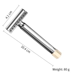 Men's Zinc Alloy Metal Safety Razor 9-speed Sharpness Adjustalbe Shaver Classic Styling Quick Replacement Blade With 5 blades