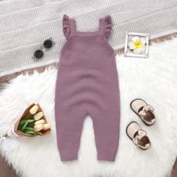 Baby Girls Knit Rompers Sleeveless One Piece Newborn Infant Solid Jumpsuits 0-18m Toddler Spring Autumn Outfits Children Clothes