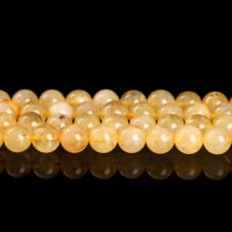 Natural Stone Strong Gold Rutilated Quartz Round Loose Spacer Bead 4 6 8 10mm for Jewelry Making Diy Necklace Bracelet Accessory