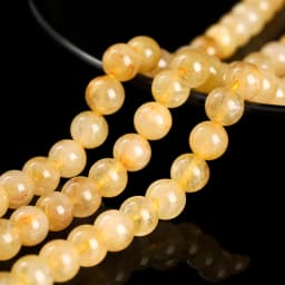 Natural Stone Strong Gold Rutilated Quartz Round Loose Spacer Bead 4 6 8 10mm for Jewelry Making Diy Necklace Bracelet Accessory
