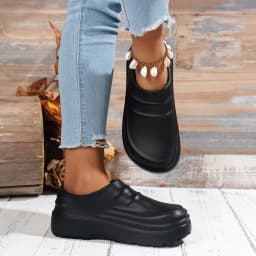 Women's Thick-Soled Kitchen Slippers, Oil-Proof, Waterproof, Non-Slip, Thick-Soled, Wear-Resistant, Comfortable, Soft-Soled, Hom
