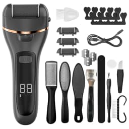 19in1 Portable Electric foot grinder set, USB Rechargeable Electric Feet Callus Remover, Ideal Gift - Professional Pedicure Tool