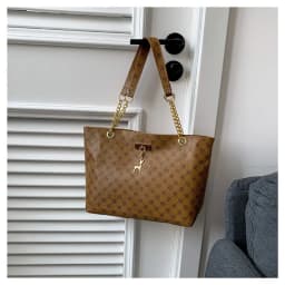 Women Luxury Design Tote Bag Large Capacity Handbag Printing Shoulder Bag Trendy New Shopping Bag Purse