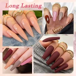 Dip Powder Set 4 Colors Classic Pink Nude Brown Neutral Skin Dip Powder Nail Kit with 3PCS Liquid for Manicure Salon DIY Gift