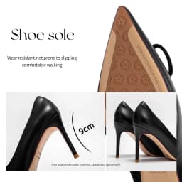 C-H Woman shoes High Heels New Pointed Metal Buckle Party Carnival Women's Shoes 9cm