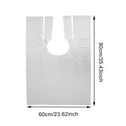 100 Disposable Hair Coloring Barber Cloth Long Barber Wai Cloth Perm Hair Salon Haircut Wai Hairdressing Cape Shawl Pe Apron