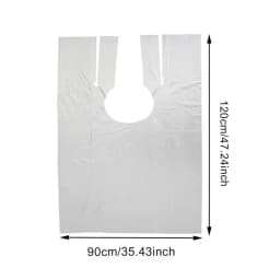 100 Disposable Hair Coloring Barber Cloth Long Barber Wai Cloth Perm Hair Salon Haircut Wai Hairdressing Cape Shawl Pe Apron