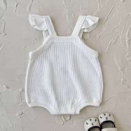 Autumn New Baby Girls Clothing Cherry Embroidered Little Sleeveless Triangle Crawler Romper Bodysuit Cute Clothes