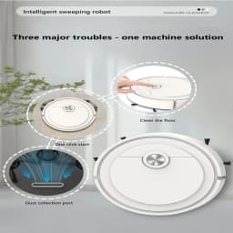 3 In 1 Sweeping and Vacuuming Wireless Vacuum Cleaner Smart Wireless Robot for Home Floor Washing Carpet Pet Hair 2025