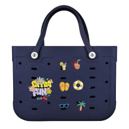 EVA Large Tote Bag Beach Storage 2 in 1 Waterproof Lightweight Travel Handbag for Women