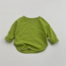 1pcs Spring Autumn Children's Pure Cotton Long Sleeve T-shirts Solid Color Boys Girls Tops Kids Baby Leisure Tee Student Clothes