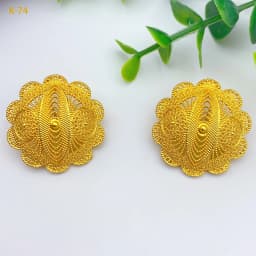 France Luxury 24k Gold Color Jewelry Set For Women Dubai Bridal Wedding Necklace And Earrings Set African Wedding Party Gifts