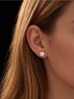 Classic Minimalist 0.5ct-2ct Certified Moissanite Stud Earrings Wedding Earrings 2022 Trend New Luxury Jewelry