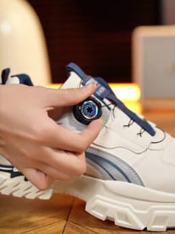 2025 Autumn New Men's Versatile High-Top Trendy Thick-Soled Running Shoes Breathable Casual Trendy Shoes