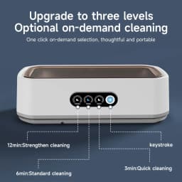 TINSOL 49KHZ High-Frequency Ultrasonic Cleaner 650ml Mini Vibration Cleaning Machine Suitable for Glasses Jewelry and Dentures