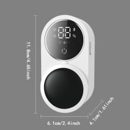 Toothbrush Sterilizer, Wall Mounted Toothbrush Holder, Automatic Sensing Toothbrush Storage Rack, with 2 Brush Slots