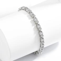 925 Sterling Silver Leaf-shaped Water Drop-shaped Bright Crystal Zircon Bracelet Women's Elegant Light Luxury Jewelry