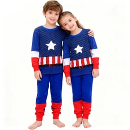 100 Cotton Boys Pajamas Super Hero Kids Pyjamas Children Sleepwear Toddler Baby Nightwear Pijamas Homewear