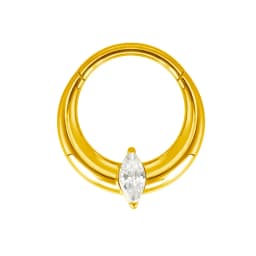 ASTM F136 Titanium Nose Rings PIERC Butterfly/heart/Marquise CZ Ring Hoop EAR Hinged Clicker Earring Labret Tragus Body Piercing