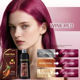 Meidu 3in1 Hair Dye Shampoo Easy to Use Moisturizing & Healthy Hair Care Creating Natural Hair Color,Quick Dyeing for Men Women