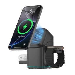 Praiser 25W Qi2 Foldable Touch Auto Rotation Magnetic Wireless Charger for iPhone 16 15 14 13 Samsung S25 S24 S23 S22 Xiaomi