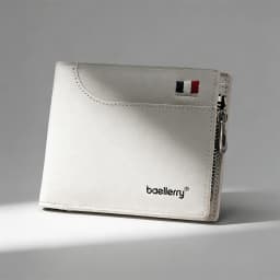 New Men Short Wallets High Quality Card Clips Zipper Male Coin Purse ID & Photo Holder Luxury Big Capacity Men Wallet