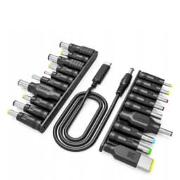 Universal TypeC ToDC Power Adapter Tips 100W 5A 65W 3A 10/19PCS Adapters Set