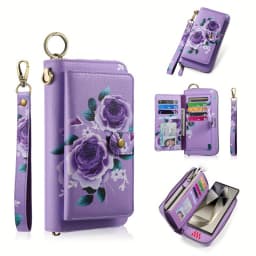 Anti-Theft Rfid Women's Wallet Card Holder, Universal Phone Protective Case, Phone Bag, Stylish Large Capacity 70% off Long Wallet, Clutch Bag, Suitable for All Phone Models